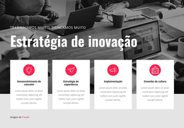 Site WordPress Para Estratégia De Inovação