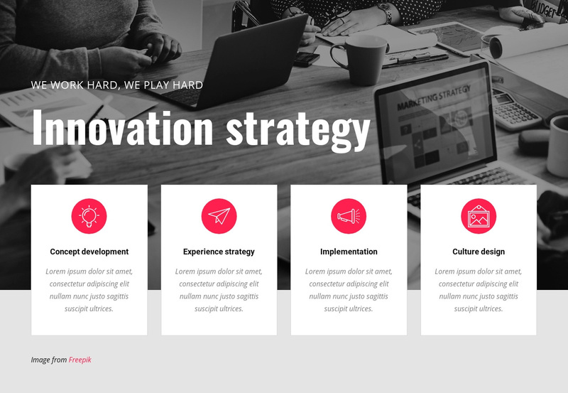 Innovation strategy Squarespace Template Alternative