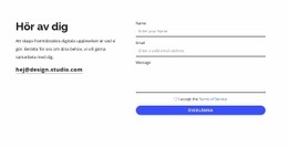 Vi Hjälper Dig Att Komma I Kontakt - HTML- Och CSS-Mall