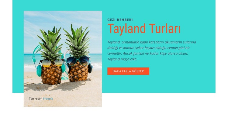 Tayland turları Açılış sayfası