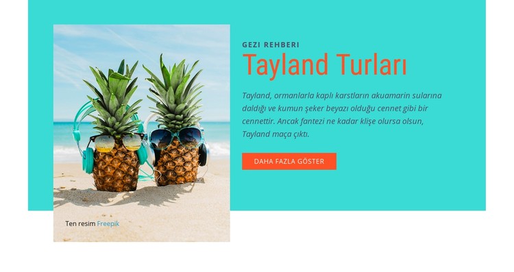 Tayland turları CSS Şablonu