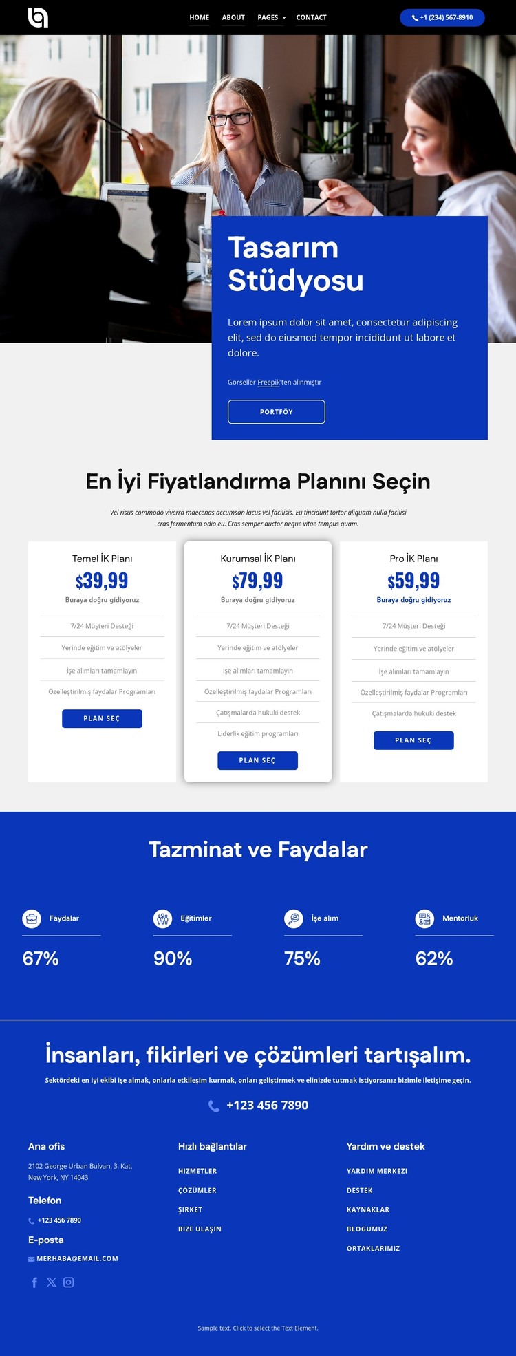En iyi fiyatlandırma planını seçin HTML Şablonu