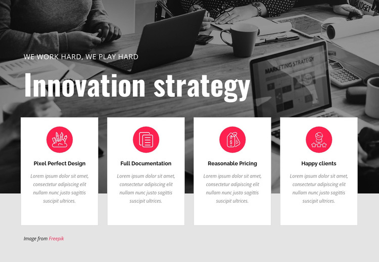 Innovation strategy Web Design