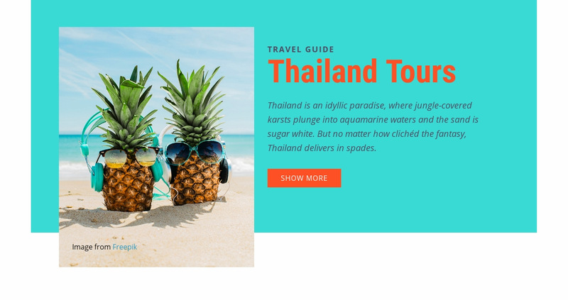 Thailand tours Web Page Designer