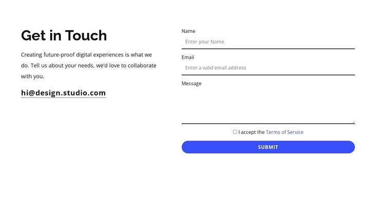 We will help you get in touch Website Builder Software
