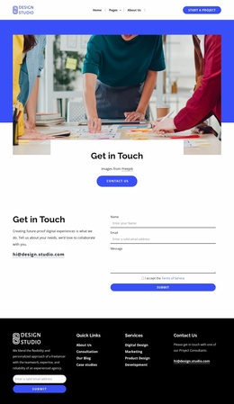 Digital studio portfolio - Website Template by Nicepage