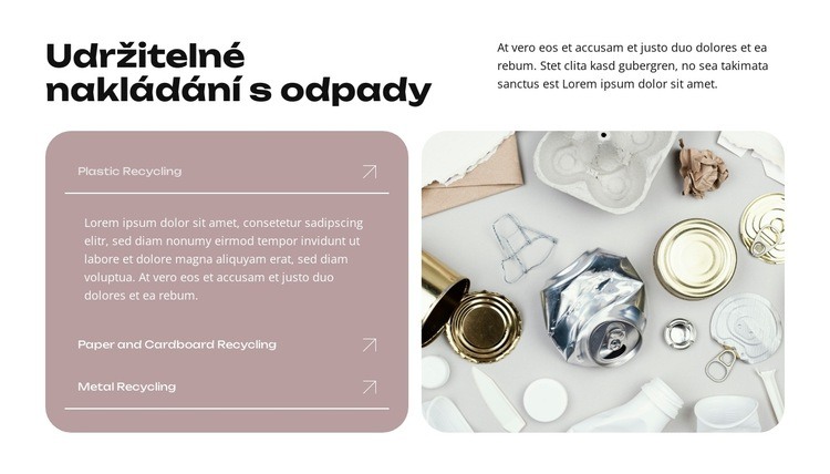 Dát odpadkům druhý život Šablona