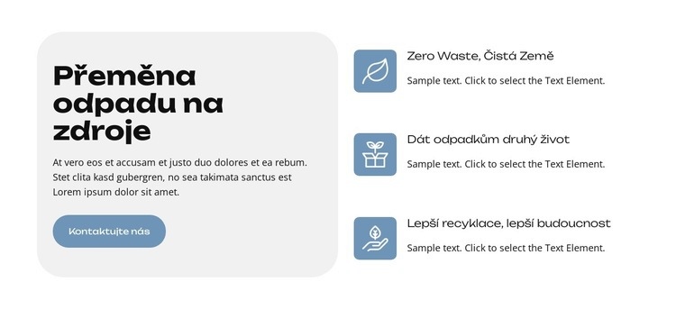 Zelená planeta Šablona