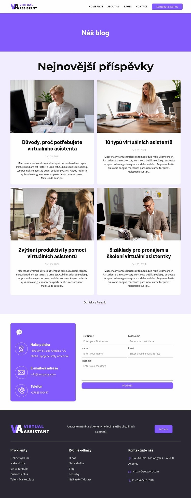 Blog HR společnosti Šablona webové stránky