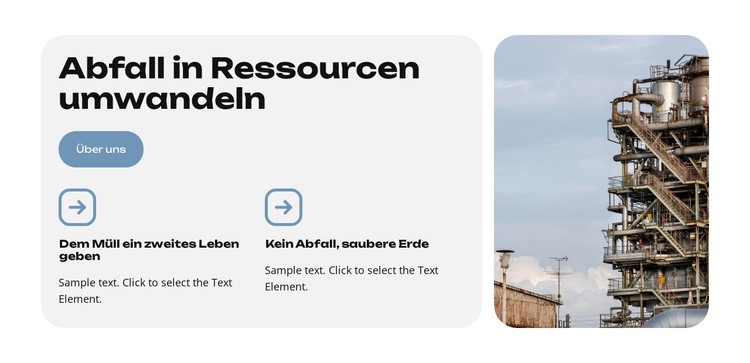 Intelligente Abfallentsorgung CSS-Vorlage