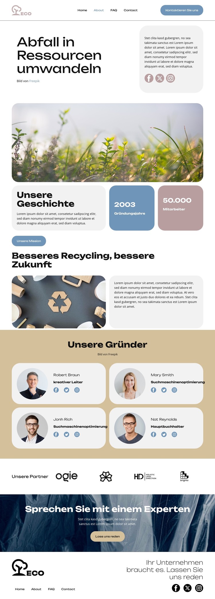 Abfallumwandlung CSS-Vorlage