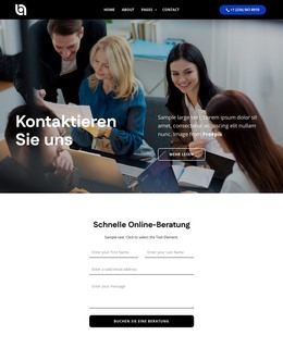 Schnelle Online-Beratung - Responsive Website