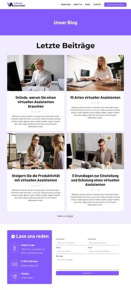 HR-Unternehmensblog - Anpassbarer Professioneller Website-Builder