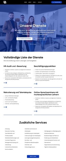 Vollständige Liste Der Dienstleistungen