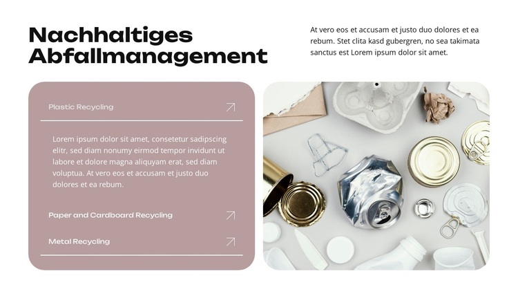 Dem Müll ein zweites Leben geben WordPress-Theme