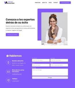 Página De Contacto De La Empresa De Recursos Humanos