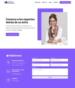 Página De Contacto De La Empresa De Recursos Humanos