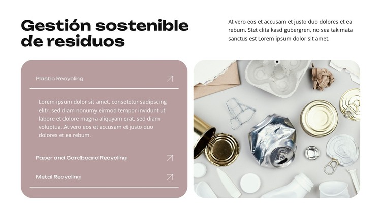 Dándole una segunda vida a la basura Plantilla HTML