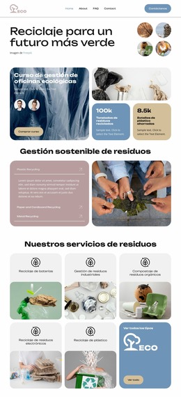 Reciclando Hoy Para El Mañana: Plantilla De Sitio Web Joomla Gratuita