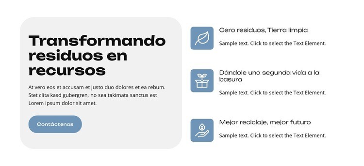 Planeta verde Plantilla de una página