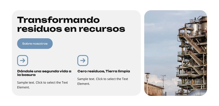 Residuos inteligentes Plantilla de una página