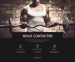 Contacts Des Clubs Sportifs : Modèle De Site Web Simple