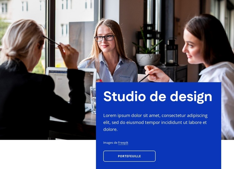 Studio de design à Londres Modèle de site Web