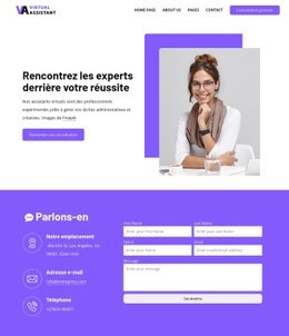 Page De Contact De L'Entreprise RH