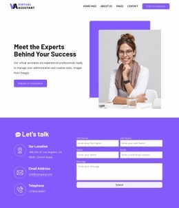 HR company contact page - Html Code Example by Nicepage