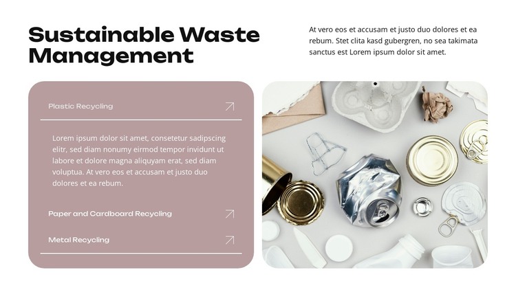 Giving Trash a Second Life HTML Template