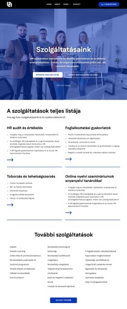 A Szolgáltatások Teljes Listája – Webhelysablon Letöltése