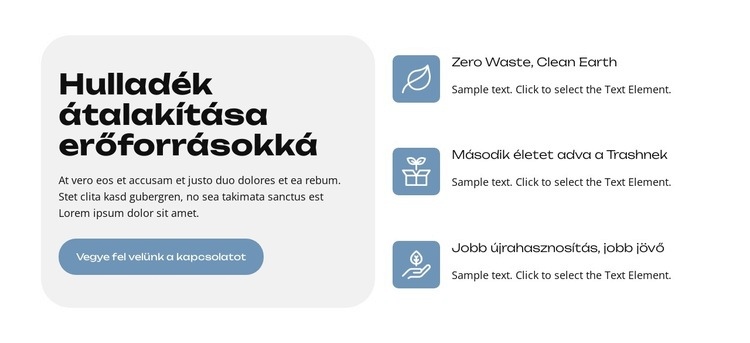 Zöld Bolygó Weboldal sablon