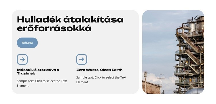 Intelligens hulladék Weboldal tervezés