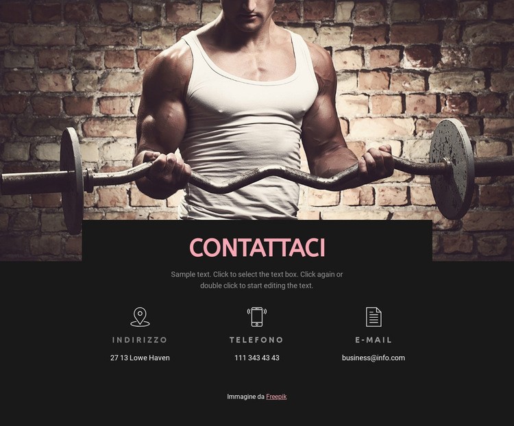  Contatti del club sportivo Costruttore di siti web HTML