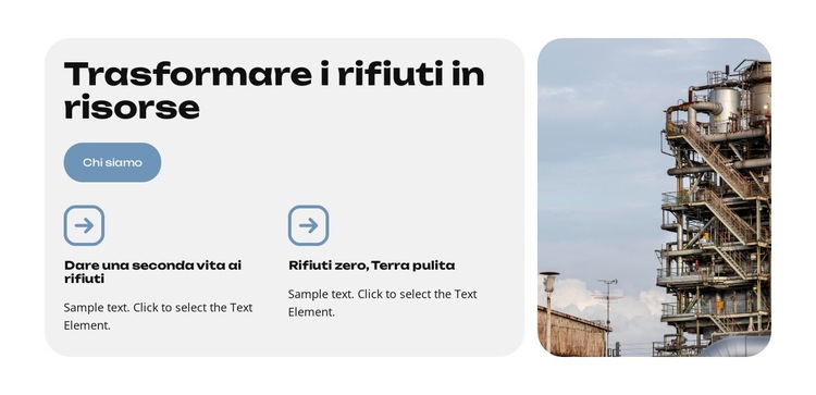 Rifiuti intelligenti Modello di sito Web