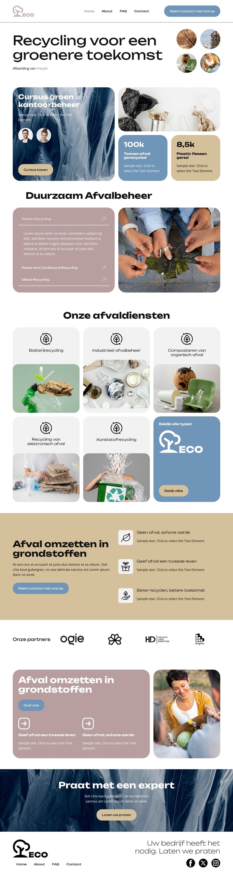 Vandaag recyclen voor morgen CSS-sjabloon