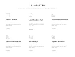 Funcionalidade De Layout De Tema Para Serviços De Engenharia E Construção De Edifícios