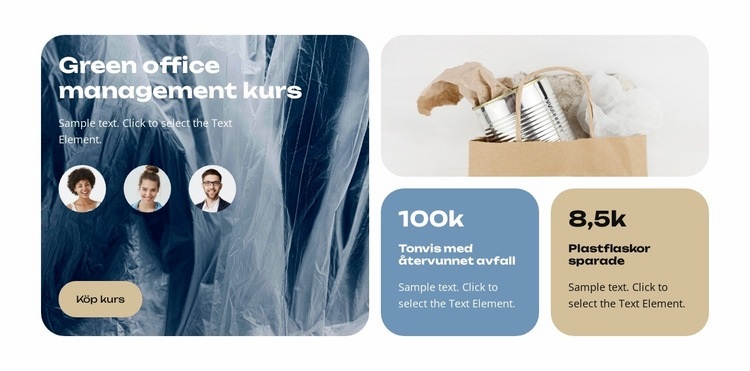 Bättre återvinning HTML-mall