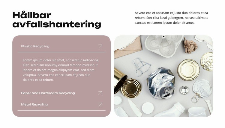 Ge papperskorgen ett andra liv HTML-mall