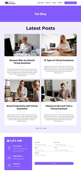 HR company blog - Template by Nicepage