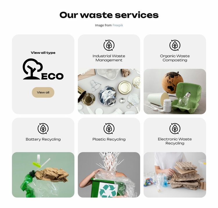 Zero Waste, Clean Earth Website Design