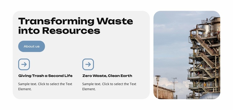 Smart Waste Landing Page