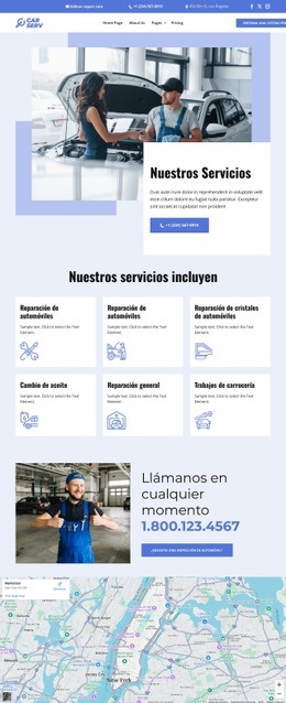 Lista De Servicios De Reparación De Automóviles: Creador De Sitios Web Definitivo