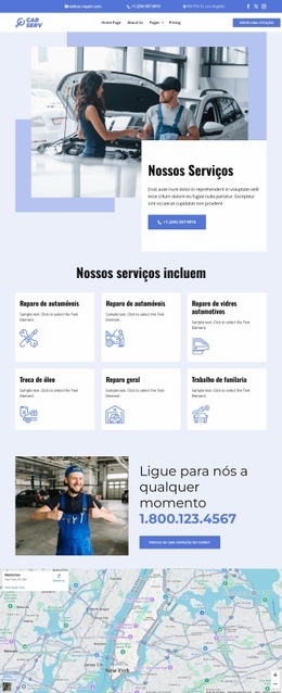 Lista De Serviços De Reparo De Automóveis