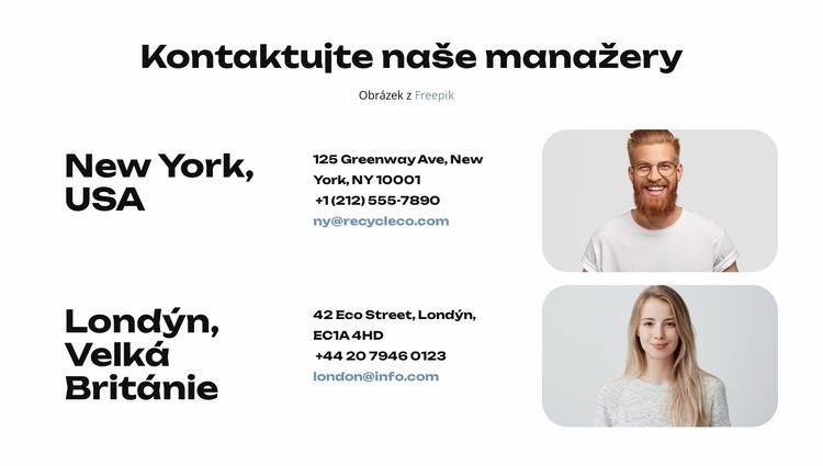 Odpadní řešení Šablona HTML