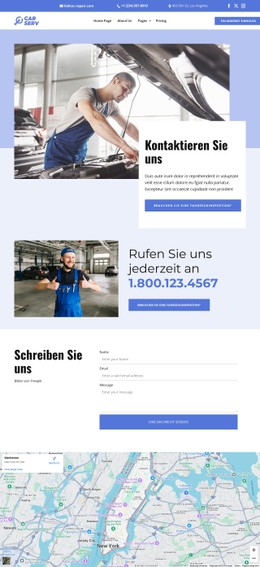 Autoreparatur-Kontakte