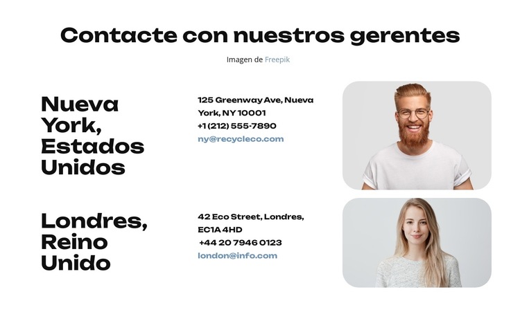 Soluciones para residuos Plantilla de sitio web