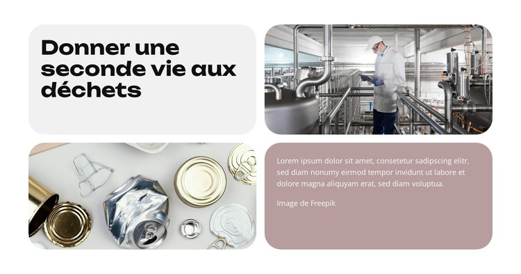 Un avenir plus vert Modèle de site Web