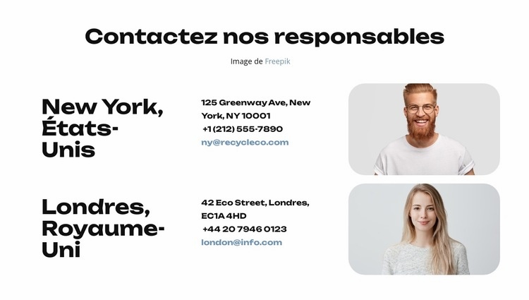 Solutions de gestion des déchets Modèle d'une page