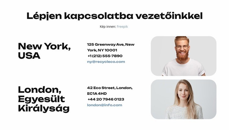 Hulladék megoldások Weboldal sablon